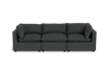 Albany Park Kova Pillow Cushion Sofa 122" In Gray