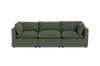 Albany Park Kova Pillow Cushion Sofa 122" In Green
