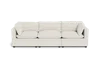 Albany Park Kova Pillow Cushion Sofa 122" In White