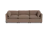 Albany Park Kova Pillow Cushion Sofa 122" In Brown