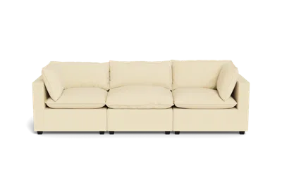 Albany Park Kova Pillow Cushion Sofa 122" In Yellow