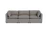 Albany Park Kova Pillow Cushion Sofa 122" In Gray
