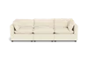 Albany Park Kova Pillow Cushion Sofa 122" In White