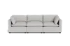 Albany Park Kova Pillow Cushion Sofa 122" In Gray