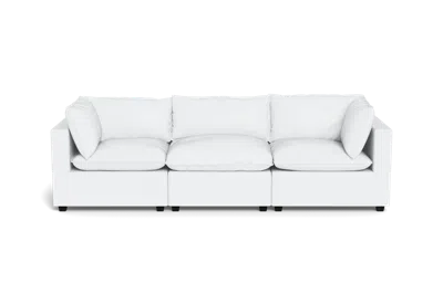 Albany Park Kova Pillow Cushion Sofa 122" In White