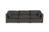 Albany Park Kova Pillow Cushion Sofa 122" In Brown