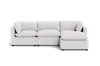 Albany Park Kova Pillow Cushion Sofa 122" + Ottoman In White