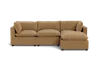 Albany Park Kova Pillow Cushion Sofa 122" + Ottoman In Brown