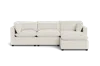 Albany Park Kova Pillow Cushion Sofa 122" + Ottoman In White