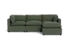 Albany Park Kova Pillow Cushion Sofa 122" + Ottoman In Green
