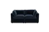 Albany Park Kova Pillow Cushion Sofa 86" In Blue