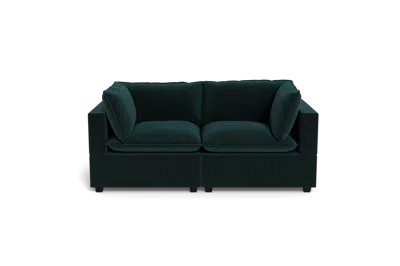 Albany Park Kova Pillow Cushion Sofa 86" In Green
