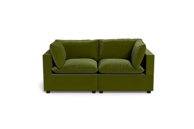Albany Park Kova Pillow Cushion Sofa 86" In Green