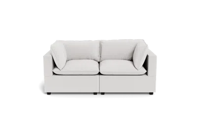 Albany Park Kova Pillow Cushion Sofa 86" In White
