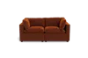 Albany Park Kova Pillow Cushion Sofa 86" In Orange
