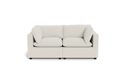 Albany Park Kova Pillow Cushion Sofa 86" In White