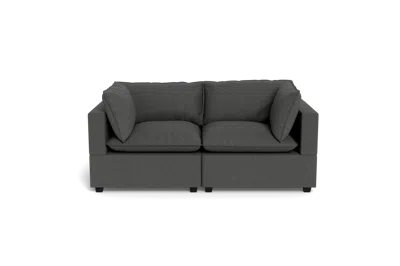 Albany Park Kova Pillow Cushion Sofa 86" In Gray