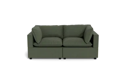 Albany Park Kova Pillow Cushion Sofa 86" In Green
