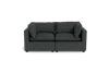 Albany Park Kova Pillow Cushion Sofa 86" In Black