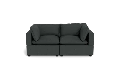 Albany Park Kova Pillow Cushion Sofa 86" In Black