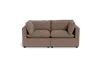 Albany Park Kova Pillow Cushion Sofa 86" In Brown