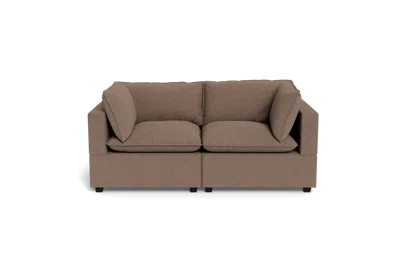 Albany Park Kova Pillow Cushion Sofa 86" In Brown