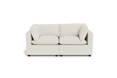 Albany Park Kova Pillow Cushion Sofa 86" In White