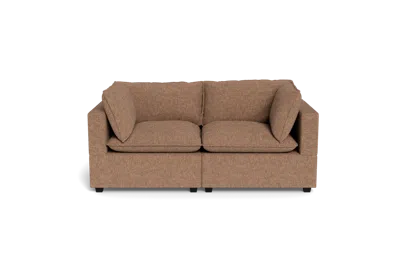Albany Park Kova Pillow Cushion Sofa 86" In Brown