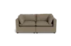 Albany Park Kova Pillow Cushion Sofa 86" In Brown