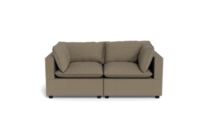 Albany Park Kova Pillow Cushion Sofa 86" In Brown