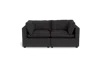 Albany Park Kova Pillow Cushion Sofa 86" In Black
