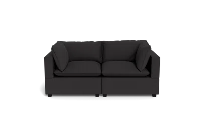 Albany Park Kova Pillow Cushion Sofa 86" In Black