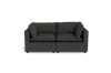 Albany Park Kova Pillow Cushion Sofa 86" In Black