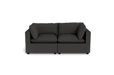 Albany Park Kova Pillow Cushion Sofa 86" In Black