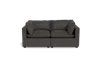 Albany Park Kova Pillow Cushion Sofa 86" In Black