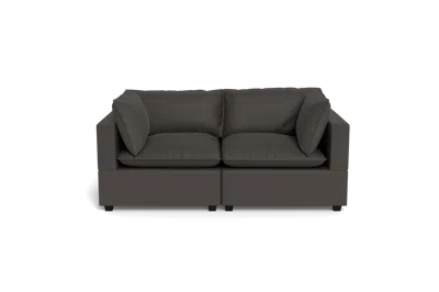Albany Park Kova Pillow Cushion Sofa 86" In Black