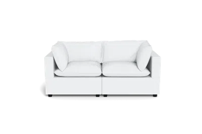 Albany Park Kova Pillow Cushion Sofa 86" In White