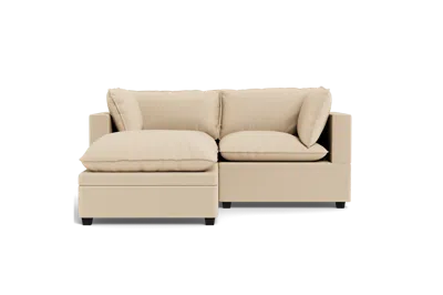 Albany Park Kova Pillow Cushion Sofa 86" + Ottoman In Neutral