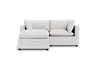Albany Park Kova Pillow Cushion Sofa 86" + Ottoman In White