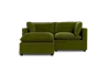 Albany Park Kova Pillow Cushion Sofa 86" + Ottoman In Green