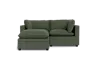 Albany Park Kova Pillow Cushion Sofa 86" + Ottoman In Green