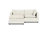 Albany Park Kova Pillow Cushion Sofa 86" + Ottoman In White