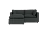 Albany Park Kova Pillow Cushion Sofa 86" + Ottoman In Gray