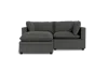 Albany Park Kova Pillow Cushion Sofa 86" + Ottoman In Gray