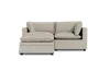Albany Park Kova Pillow Cushion Sofa 86" + Ottoman In Neutral