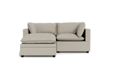 Albany Park Kova Pillow Cushion Sofa 86" + Ottoman In Neutral