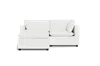 Albany Park Kova Pillow Cushion Sofa 86" + Ottoman In White