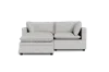 Albany Park Kova Pillow Cushion Sofa 86" + Ottoman In Gray