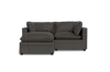 Albany Park Kova Pillow Cushion Sofa 86" + Ottoman In Gray