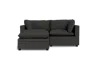 Albany Park Kova Pillow Cushion Sofa 86" + Ottoman In Gray